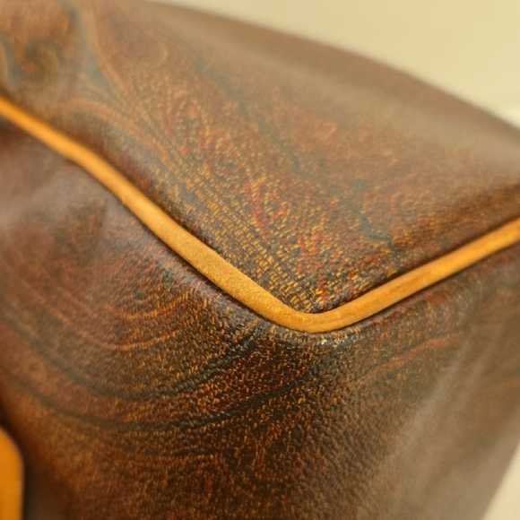 Etro Milano Vintage Red Paisley Speedy 20 Boston Travel Tote Bag - Picture 8 of 15